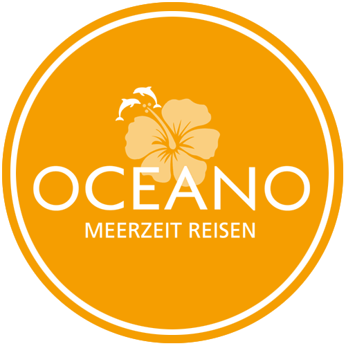 schwimmen-mit-walen-und-delfinen-oceano-whalewatching - das logo zeigt einen taucher, einen buckelwal und zwei delfine sowie das wort contact